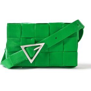 Bottega Veneta Green Cassette Messenger Bag